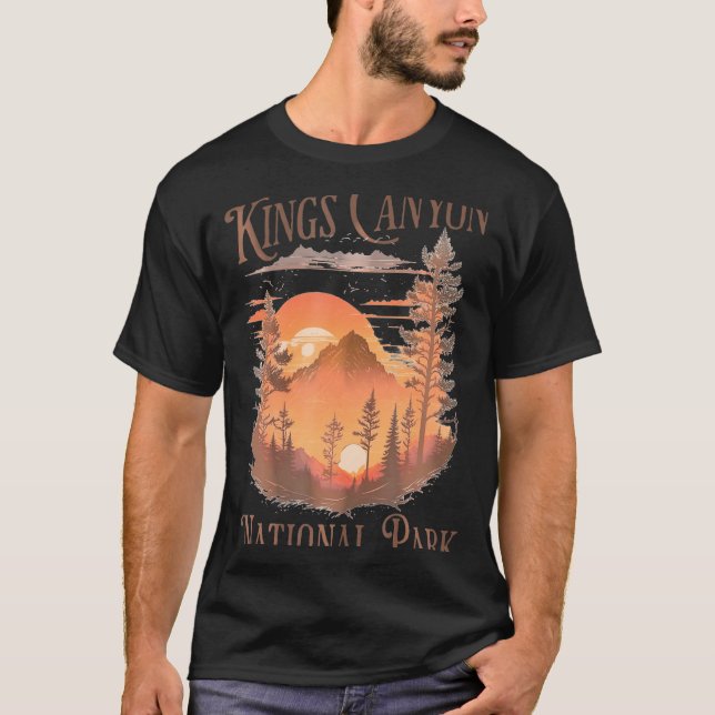 Kung Canyon nationalpark T-Shirt (Framsida)
