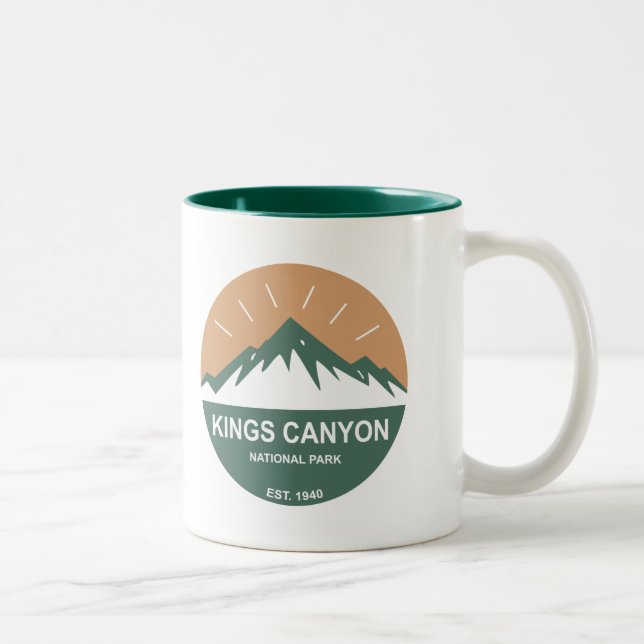 Kung Canyon nationalpark Två-Tonad Mugg (Höger)