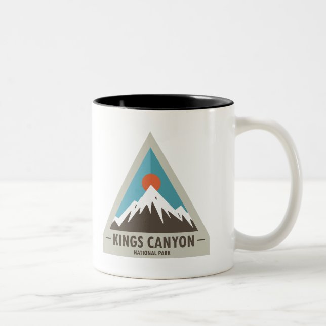 Kung Canyon nationalpark Två-Tonad Mugg (Höger)