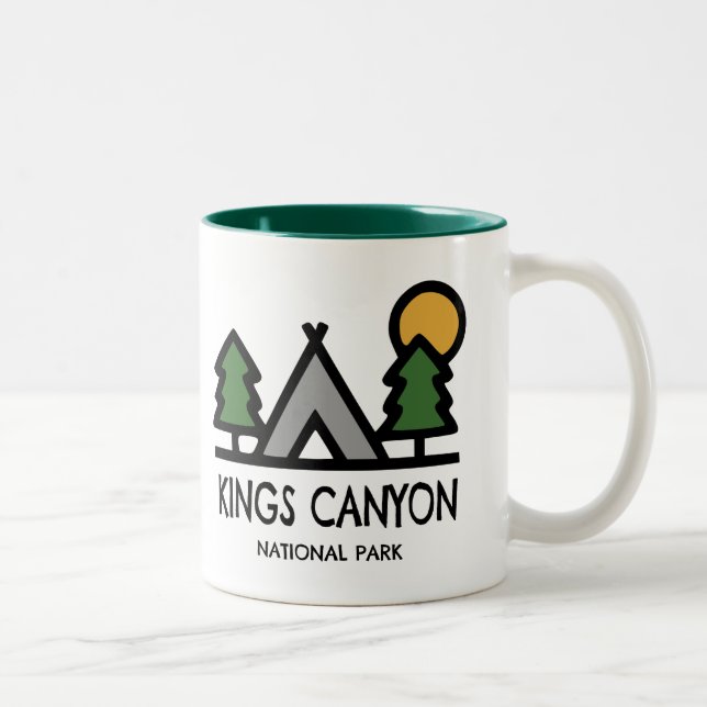 Kung Canyon nationalpark Två-Tonad Mugg (Höger)