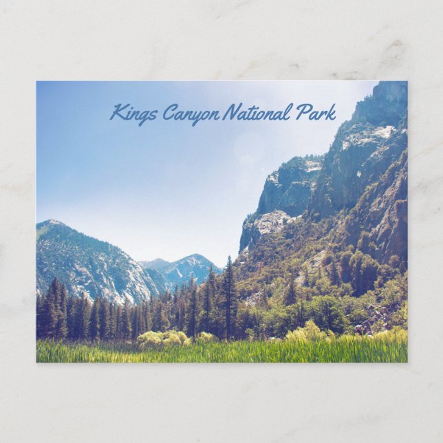 Kung Canyon - Zumwalt Meadow | vykort (Framsida)