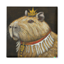 KUNG CAPYBARA MAGNET- ROLIG CAPYBARA PRESENT TILL