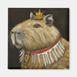 KUNG CAPYBARA MAGNET- ROLIG CAPYBARA PRESENT TILL MAGNET
