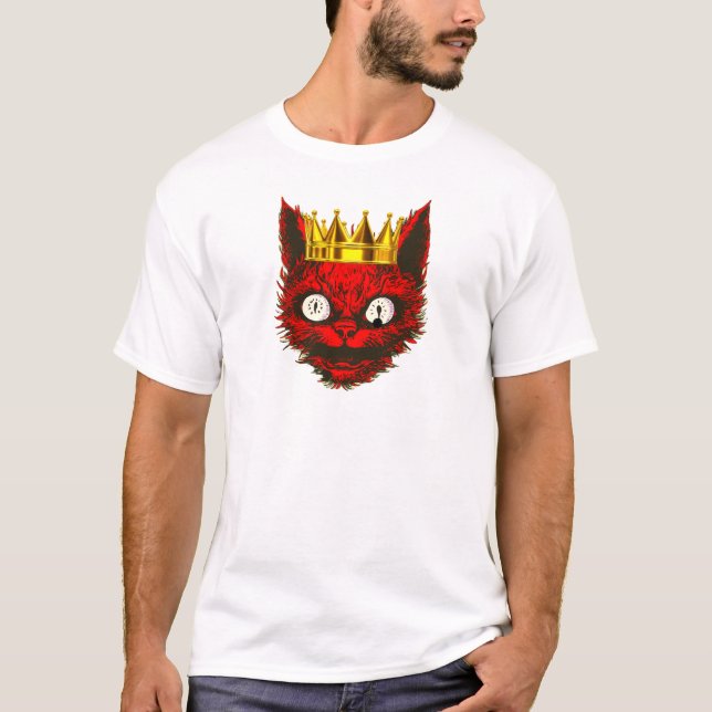 Kung Cat T Shirt (Framsida)