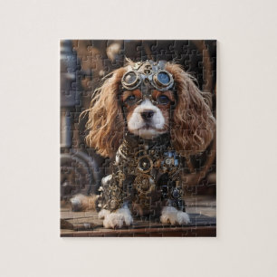 Kung Cavalier Spain Puppy Steampunked Pussel
