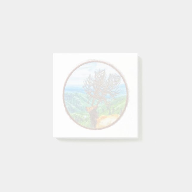 Kung Cervus Post-it Block (Framsida)