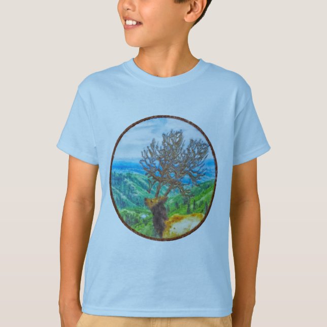 Kung Cervus T Shirt (Framsida)
