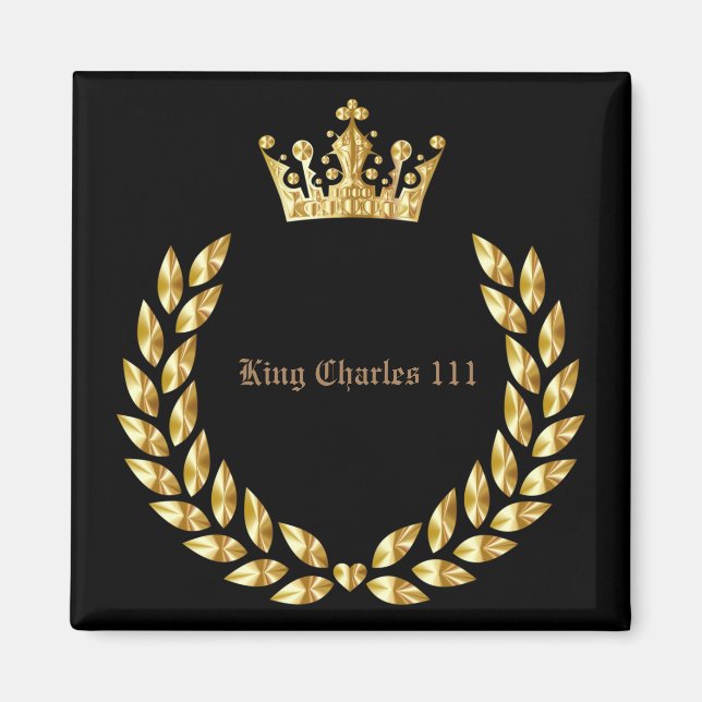 Kung Charles 111 Krona Coronation Magnet (Framsidan)