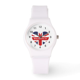Kung Charles 111 Krona Royal England Flagga Armbandsur