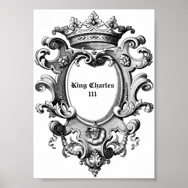 Kung Charles 111 Krona Royal Poster (Framsidan)
