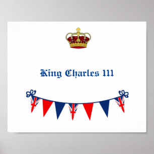 Kung Charles 111 Krona Royal Poster