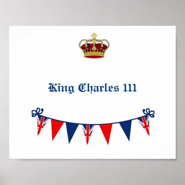 Kung Charles 111 Krona Royal Poster (Framsidan)
