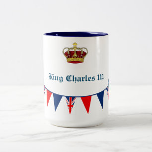 Kung Charles 111 Krona Två-Tonad Mugg