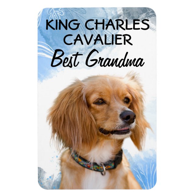 Kung Charles Cavalier Best Grandma Magnet (Vertikal)
