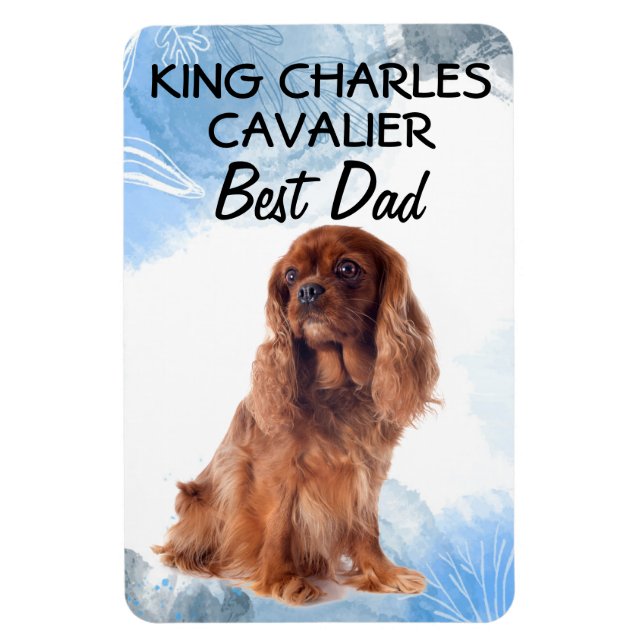 Kung Charles Cavalier Best Pappa Magnet (Vertikal)