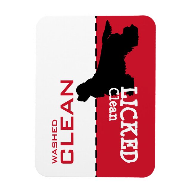 Kung Charles Cavalier Clean Dishwasher Magnet (Vertikal)
