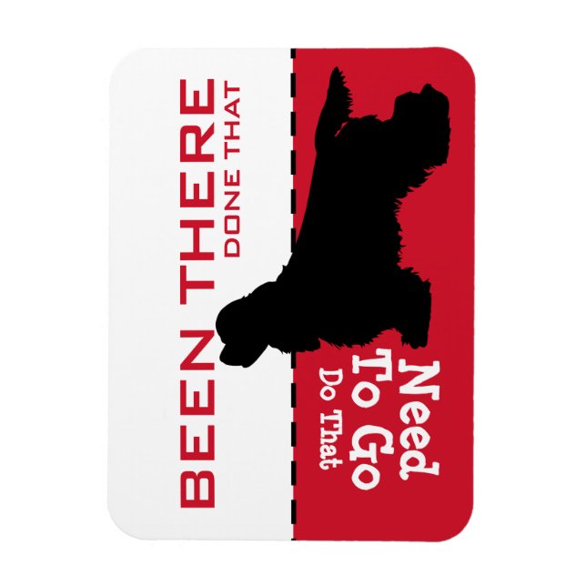 Kung Charles Cavalier Cocker Go Potty Magnet (Vertikal)