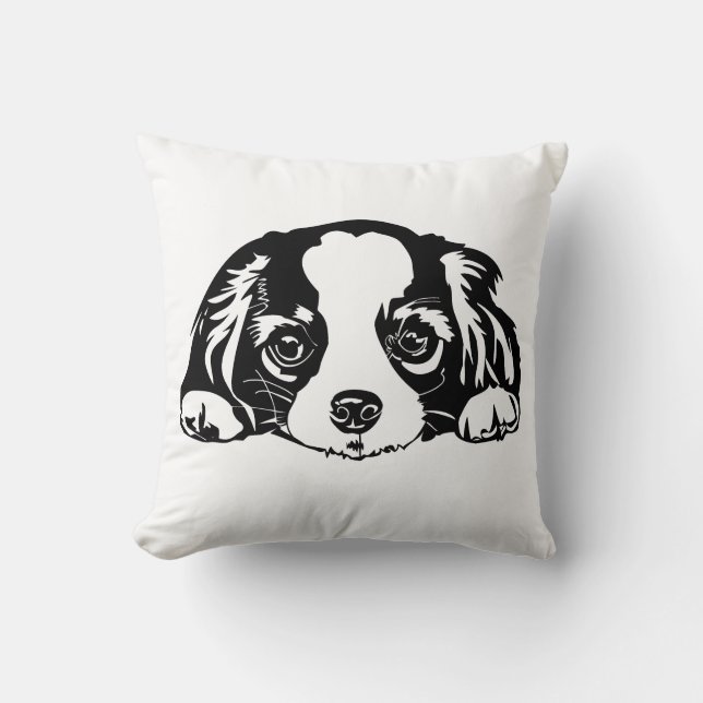 Kung Charles Cavalier Pillow Kudde (Framsida)