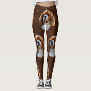 Kung Charles Cavalier Spain Mönster, Leggings
