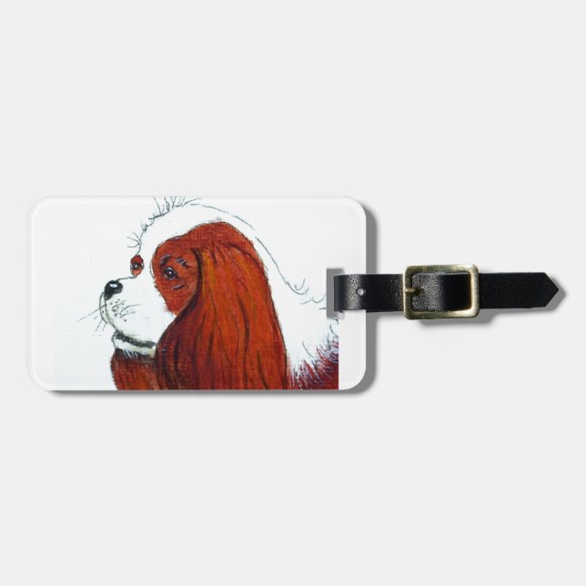 Kung Charles Cavalier spanel Bagagebricka (Horisontell Framsida)