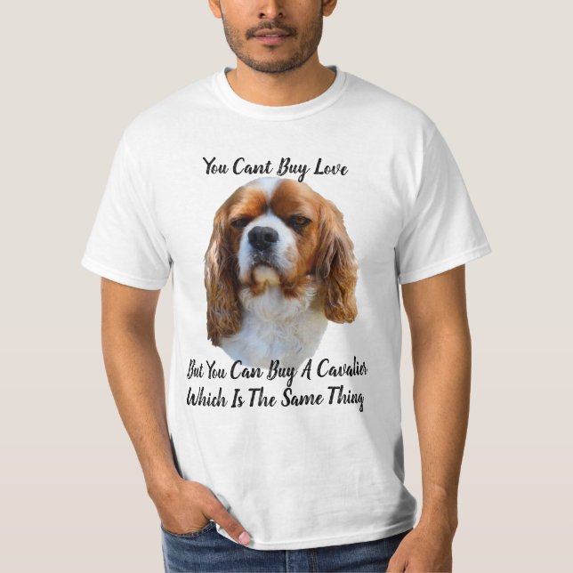 Kung Charles Cavalier Spaniel Hund och Logotyp, Tröja (Framsida)