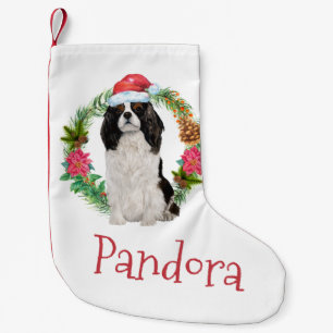 Kung Charles Cavalier spaniel II-julkrans Liten Julstrumpa