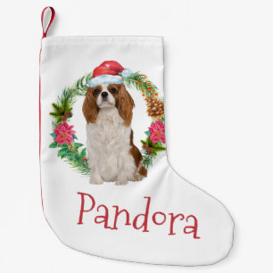 Kung Charles Cavalier spaniel-julkrans Liten Julstrumpa