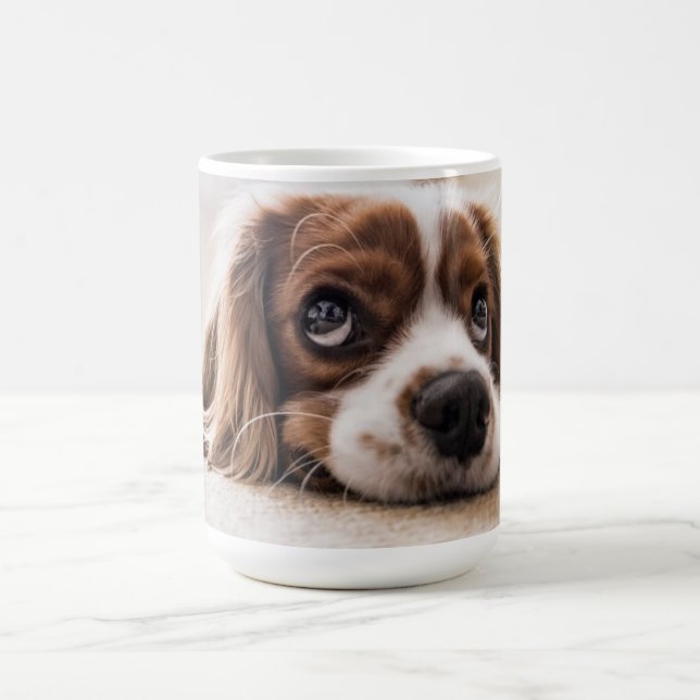 Kung Charles Cavalier Spaniel Personlig Kaffemugg (Center)