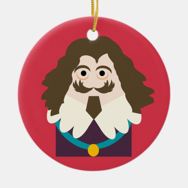 Kung Charles I i England och Skottland Julgransprydnad Keramik (Framsidan)