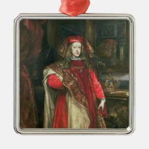 Kung Charles II av Spanien Julgransprydnad Metall