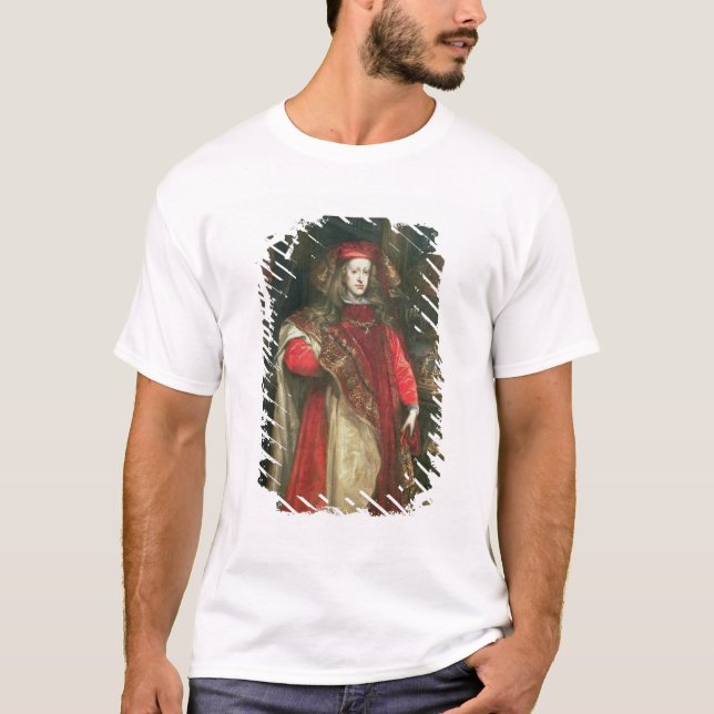 Kung Charles II av Spanien T Shirt (Framsida)
