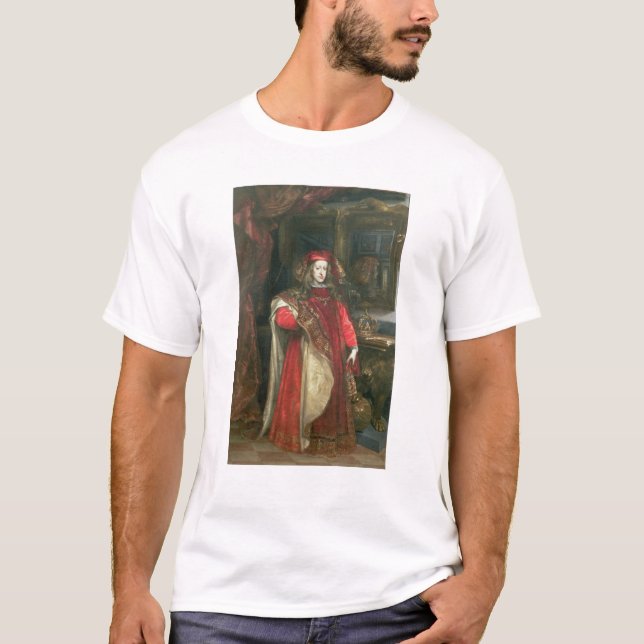 Kung Charles II av Spanien T-shirt (Framsida)
