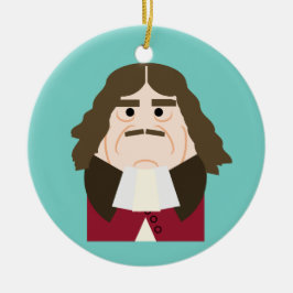 Kung Charles II i England och Skottland Julgransprydnad Keramik