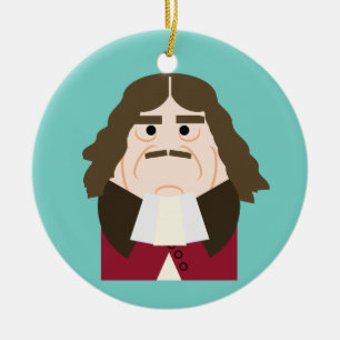 Kung Charles II i England och Skottland Julgransprydnad Keramik