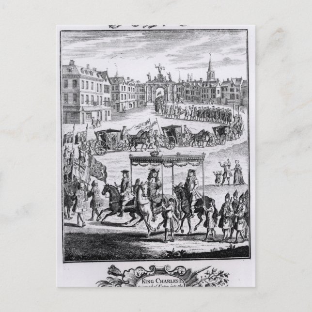 Kung Charles II Vykort (Framsida)