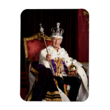 Kung Charles III Buckingham Palace porträtt