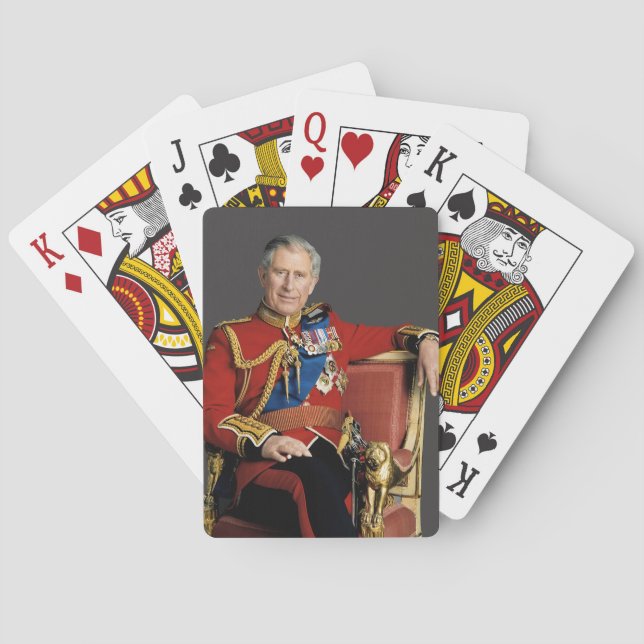 Kung Charles III Casinokort (Baksidan)