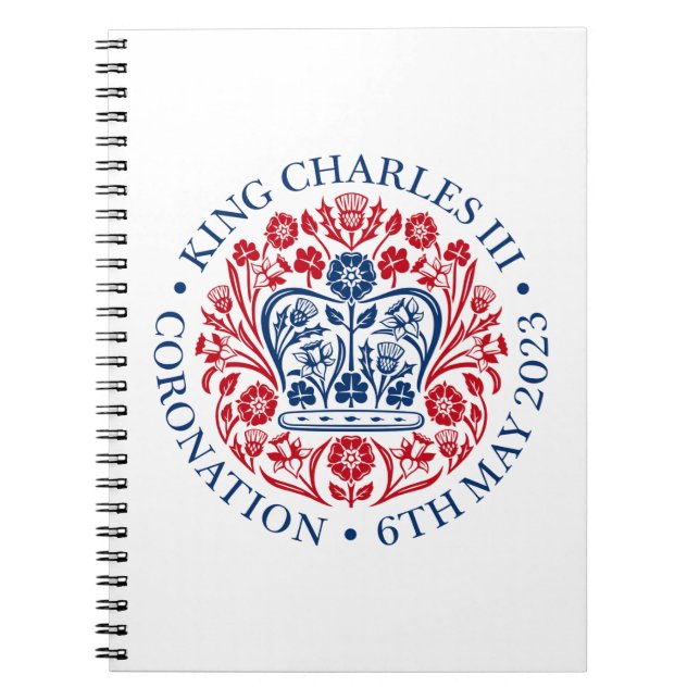 Kung Charles III Coronation Anteckningsbok (Framsidan)