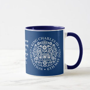 KUNG CHARLES III CORONATION Blue Christian Mugg