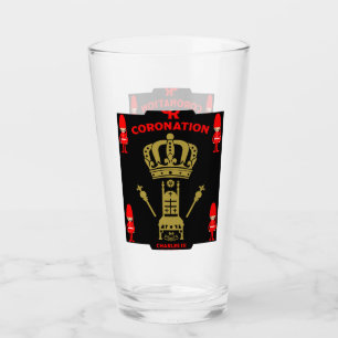 Kung Charles III Coronation Commemorative Souvenir Glaskopp
