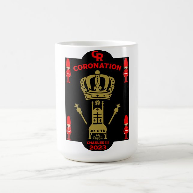 Kung Charles III Coronation Commemorative Souvenir Kaffemugg (Center)
