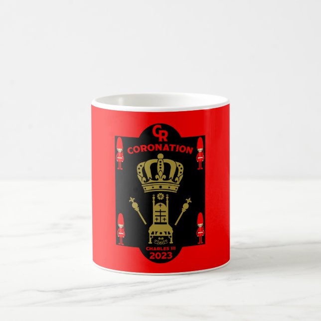 Kung Charles III Coronation Commemorative Souvenir Kaffemugg (Center)