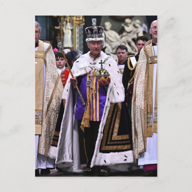 Kung Charles III Coronation Day Vykort (Framsida)