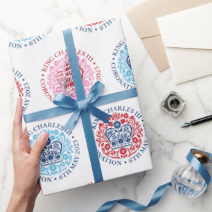 KUNG CHARLES III CORONATION Emblem Presentpapper