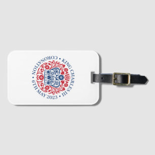 Kung Charles III Coronation Emblem, Royalet Souven Bagagebricka