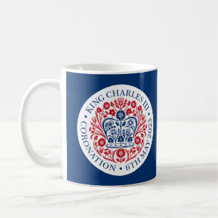 Kung Charles III Coronation Emblem, Royalet Souven Kaffemugg