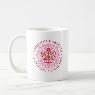 Kung Charles III Coronation Emblem, Royalet Souven Kaffemugg