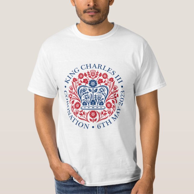 Kung Charles III Coronation Emblem T-Shirt (Framsida)