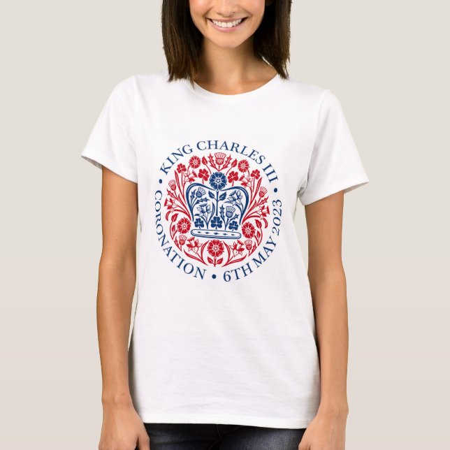 Kung Charles III Coronation Emblem T-Shirt (Framsida)
