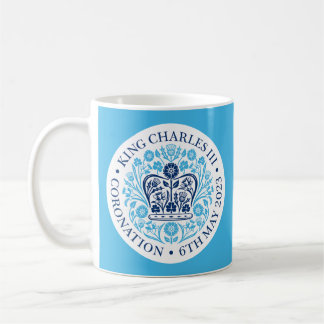 Kung Charles III Coronation Emblem Tea/ Coffee Mug Kaffemugg